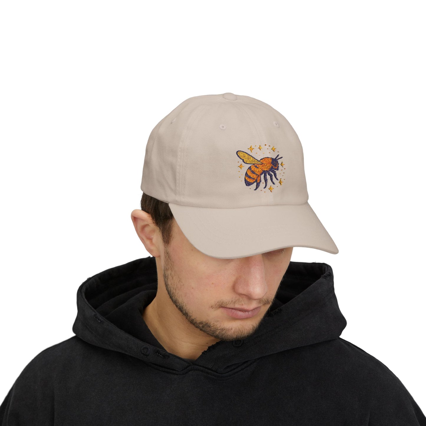 Dad cap with the worlds best bee