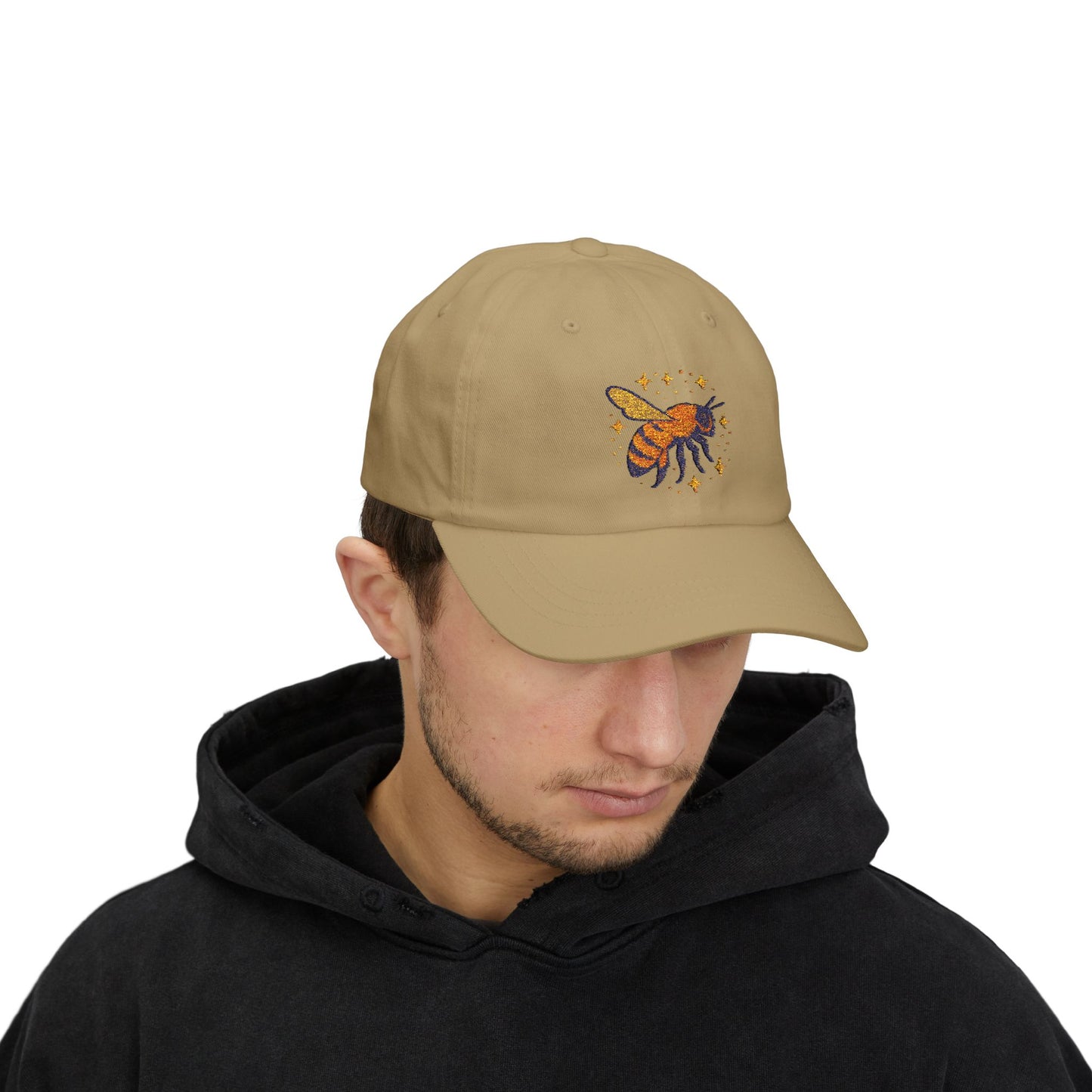 Dad cap with the worlds best bee