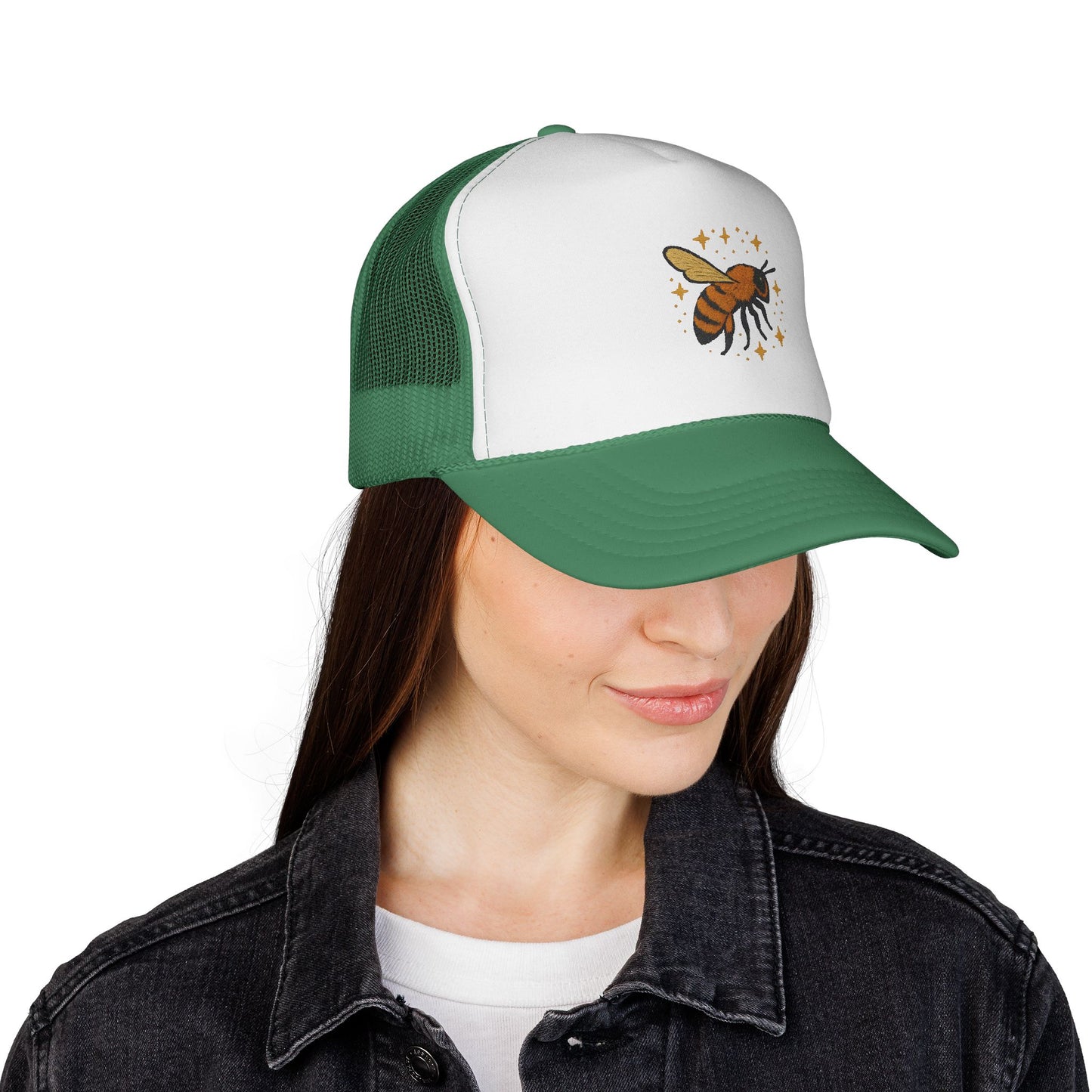 Trucker hat with the worlds best bee
