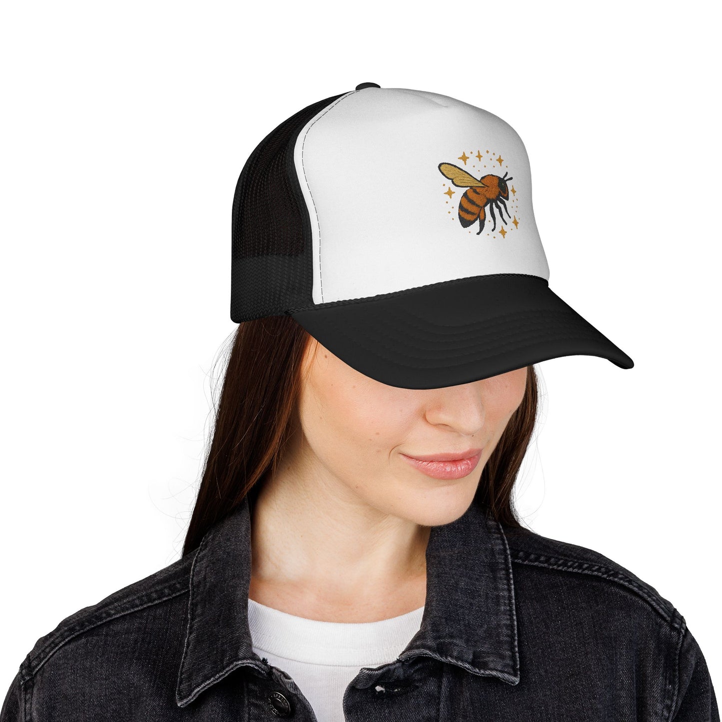 Trucker hat with the worlds best bee