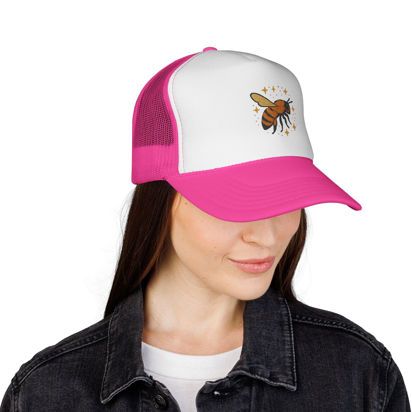 Trucker hat with the worlds best bee