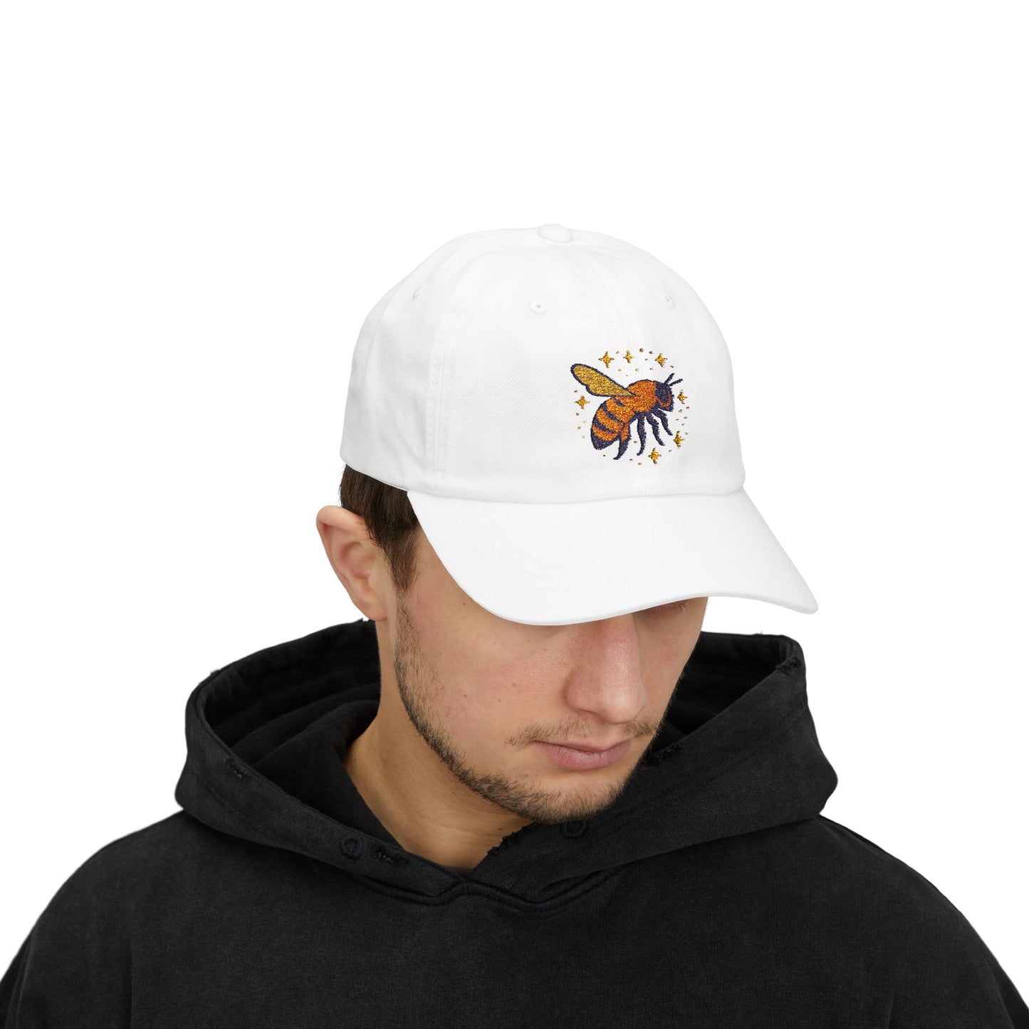 Dad cap with the worlds best bee